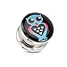 Produktbild BlackAmazement Edelstahl Plug Eule Owl Liebe Love Herz Heart LED Licht leuchtet Batterie Tunnel Ohr Piercing (Größe: 14 mm)