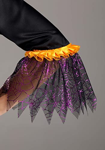 Disfraz de bruja para niñas colorido con leggings y sombrero miniatura 6