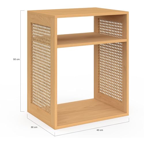 Lot de 2 chevets en cannage - vue 3