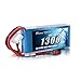 Gens ace 7.4V 1300mAh 2S 45C LiPo Battery Pack with Deans Plug for Glider 3D Plane Park Flyers Vortex RC Helicopter Airplane FPV Quadcopter Drone