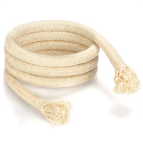 COM-FOUR® La mèche pour Lampes à Huile Peut être découpée sur Mesure - mèche de Rechange pour Torches de Jardin (100cm x 8mm)