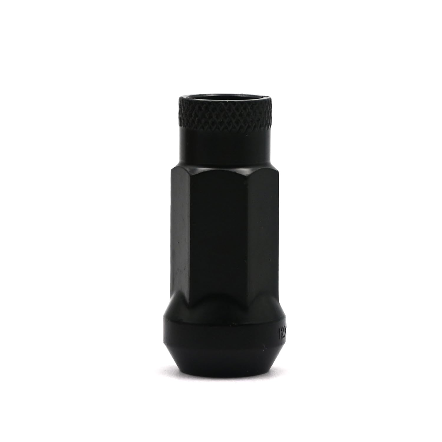 22pcs M12x1.5 Hex 17mm Open End Black Wheel Lug Nuts with 1 Socket Key,Taper Acorn Seat, Forged Locknut Racing Nut
