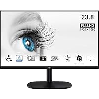 MSI PRO MP245V Monitor da 23,8' Full HD - Pannello VA (1920 x 1080), 100 Hz (con cavo HDMI), Schermo...