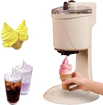 Home Ice Cream Maker Machine, Soft Serve Ice Cream Machine, Yogurt Ice Cream Makers, for Home Diy Kitchen Fast