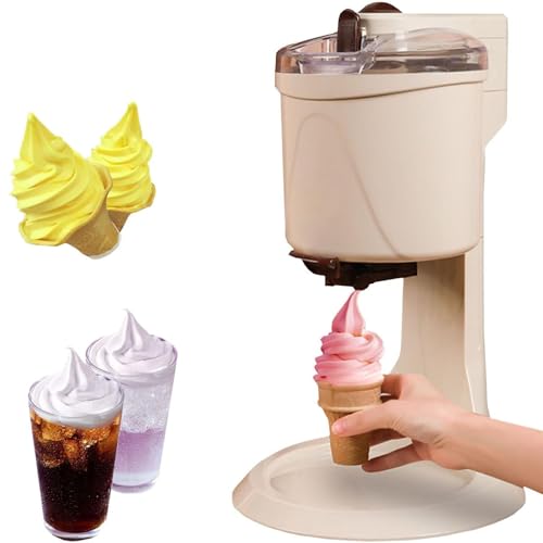 RayGenius Home Ice Cream Maker Machine, Soft Serve Ice Cream Machine, Yogurt Mr Whippy Ice Cream Makers, for Home Diy Kitchen Fast