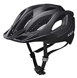 KED Spiri Two L Black matt - 55-61 cm - inkl. RennMaxe Sicherheitsband - Fahrradhelm Skaterhelm MTB BMX Erwachsene Jugendliche