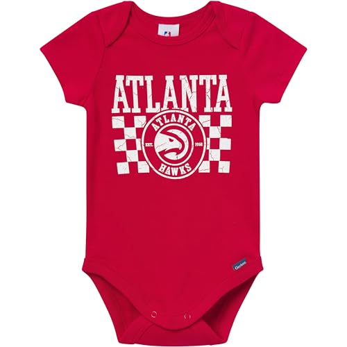 Image of Gerber Baby NBA Boys & Girls 2-Pack Short Sleeve Onesie Bodysuits