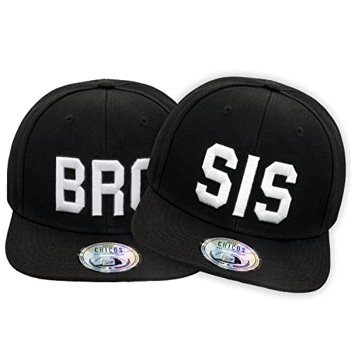 JOHNNY CHICOS Sorry I'm Fresh - Cappellino per bambini, 49-56 cm, Nero: BRO+SIS, Taglia Unica