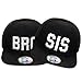 Produktbild New Boy Girl NY New York süße Unisex Schwester Bruder Kindercap Hai Tiger Adler Prince Kinder Cap Snapback und Mütze 49-58cm Kopfumfang (One Size, Brother-Sister)
