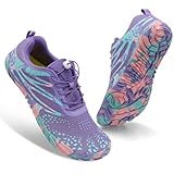 XIHALOOK Hiking Shoes for Women Quick Dry Pool Beach Surfing Kayaking Snorkeling Shoes for Water Aerobics Purple Color, 6.5 Women/5 Men