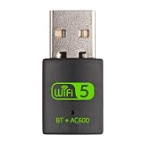  RAGE Adaptador WiFi + Bluetooth 5.0  2 en 1  Mini USB Adaptador de Red inalámbrica Wireless Doble Banda 2.4GHz/5GHz Compatible con Win 7/8/10/11