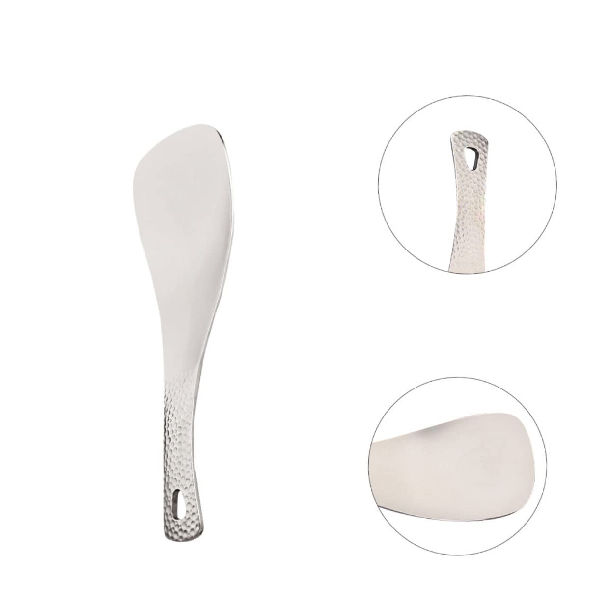 Abaodam 2 Stück Outdoor Camping Titanium Löffel Robuster und Leichter Campingbesteck für Reisen Picknick und Outdoor Aktivitäten Langlebigem zu Reinigen und Korrosionsbeständig für Camper