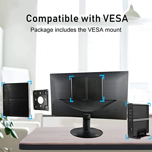 Msecore Fanless Mini Pc/Htpc For Home/Office, Desktop Computer With Core I7-1165G7 Upto 4.7Ghz, 32G Ddr4 Ram, 1T Nvme Ssd, 8K, Metal Case, Wi-Fi 6, Vesa, Wol, Windows 11 Pro #TOP5