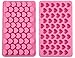 VWH 55 Mini Heart Shapes Silicone Soap Crayon Ice Cube Candy Decoration Chocolate Mold, Reusable Cake Mold