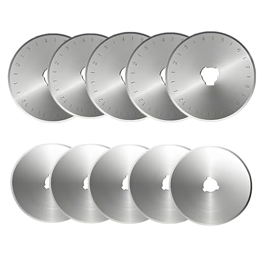 10 Pcs Rotary Cutter Replacement Blades