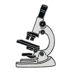Microscope Embroidered Iron-on Patch