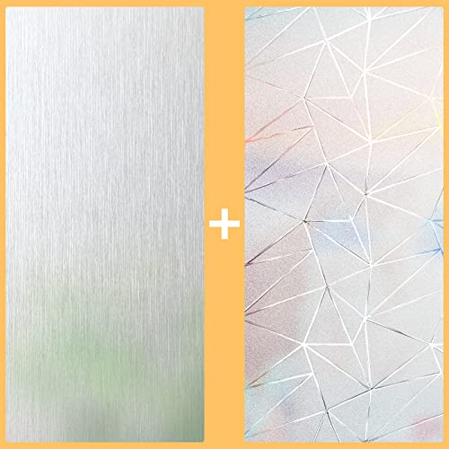 Viseeko Privacy Window Film Non-Adhesive Window Stickers Static Window Cling Room Decor For Home Office Bathroom Kitchen Meeting Room Hotel Hospital #TOP5