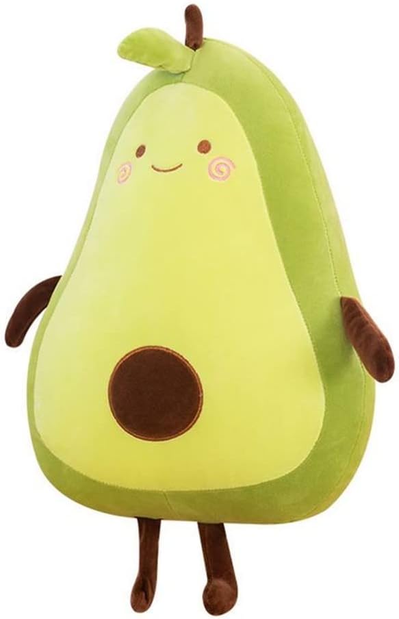 alligator pear,Green avocado, simulation avocado plush toy, doll sleeping pillow, doll holiday warm gift plush toy pillow, toy cushion (50cm)