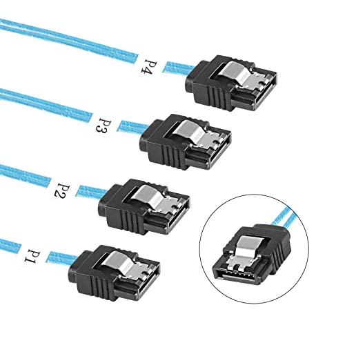 XMSJSIY Slimline SAS 4.0 SFF-8654 4i 38 Pin Host zu SATA 7 Pin X4 Ziel Festplatte Server Datenübertragungskabel Array Laufwerkskabel für Computer - 0.5M/1.64 Fuß