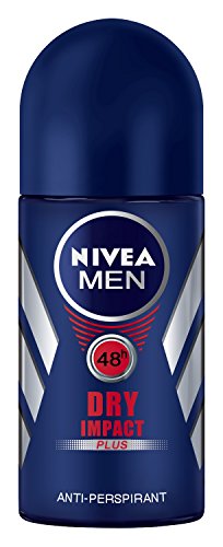Nivea Dry Impact Plus Anti-perspirant Deodorant Roll On for Men 50ml - �j�x�A�h���C�e���v���X�����܃f�I�h�����g���[���I���j���p50ml