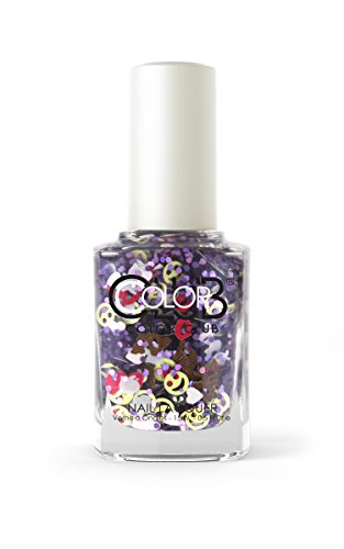 Color Club Nail Lacquer Nailmoji, Holographic Glitter Lol, 0.5 Fluid Ounce