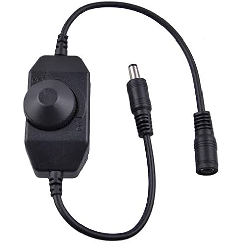 LED Dimmer Switch 12V Dimmable Strip Lights Brightness Controller DC for SMD 2835 3528 5050 5630 Single Color LED Strip Cover