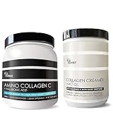 E´LAVONNE Collagen Powder for Women & Men Bundle. Non GMO Marine Peptides & Grass Fed Bovine. Type I