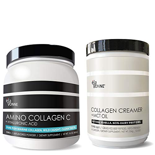 E´lavonne Collagen Powder For Women & Men Bundle. Non Gmo Marine Peptides & Grass Fed Bovine. Type I, Ii, Iii. Non Dairy Proteins. Keto & Paleo. Usa. #TOP3
