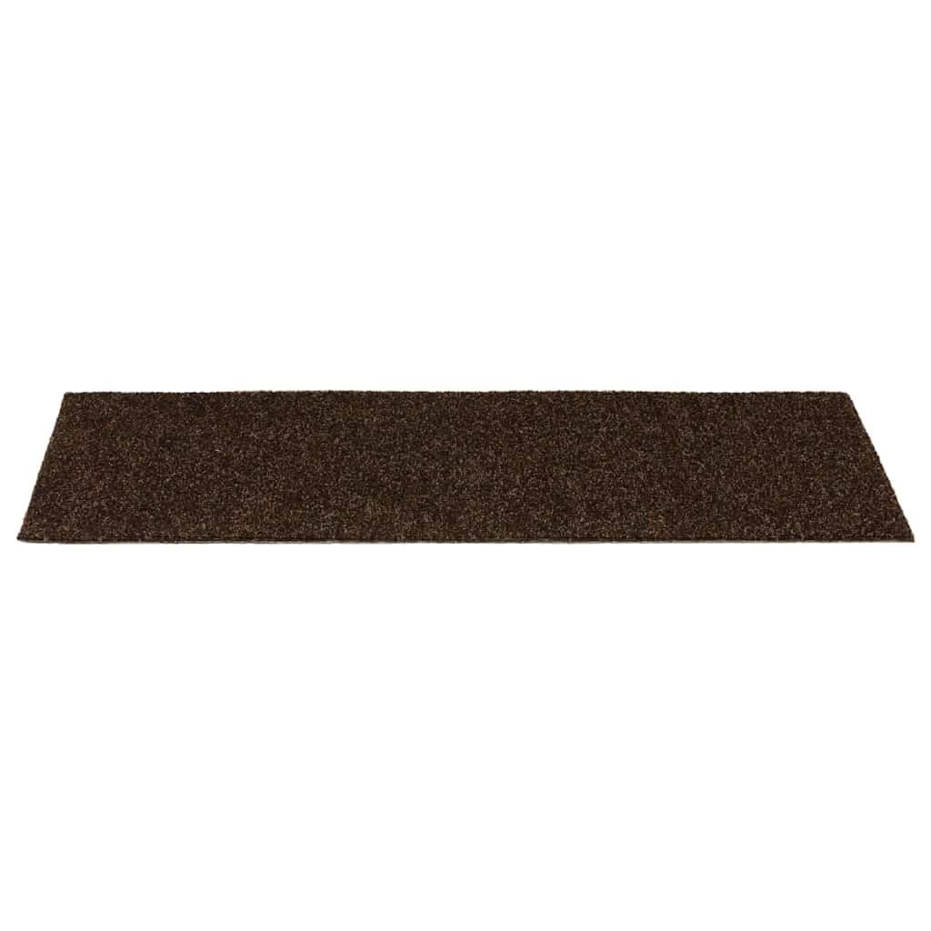 Samoprzylepne maty na schody 30 szt., 60 x 25 cm, brązowe, prostokątne, z polipropylenu, maty na schody do ochraniaczy schodów, antypoślizgowe nakładki na schody wewnętrzne