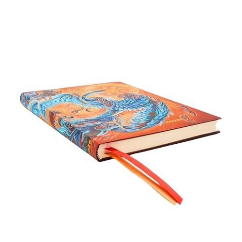 Paperblanks 2026 Sky Bird Lucky Birds 12 Month Calendar Flexi Midi Horizontal Elastic Band Closure 176 Pg 100 GSM - Image 2