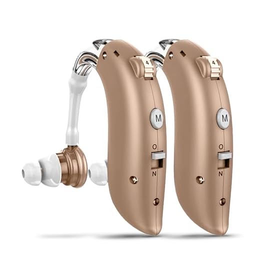 Dellona High-Performance Hearing Amplifiers for Seniors Severe Hearing Loss, (Pair) Rechargeable Hearing Amplifiers , Comfort Design Hearing Aid, Hearing Amplifiers for Seniors Rechargeable with Noise Cancelling, PSAP Hearing Amplifier to Aid and Assist Hearing,(Beige)