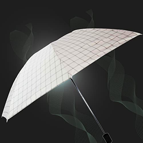Image of KEKEMI 3 Fold Plain Pipine Umbrella for Men & Women