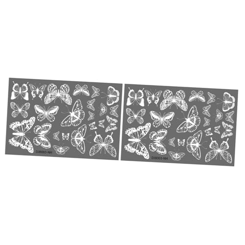 Hemobllo 2 Ensembles Autocollants de Fenêtre Décoratifs Clings Statiques pour Vitrage Décoration Murale Intérieure Extérieure Réutilisable