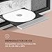 auna Mary ANN Tocadiscos - Dab+, 24W máx, Reproductor de CD, Bluetooth,...