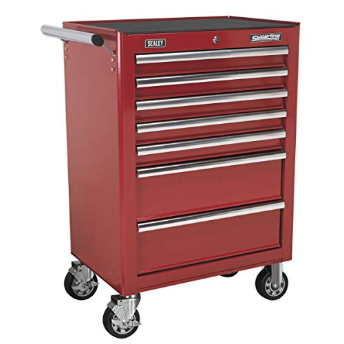 Sealey Ap26479T Rollcab 7 Drawer With Ball Bearing Runners - Red