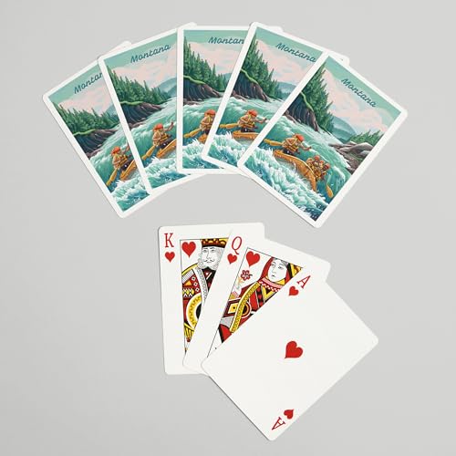 Baraja de cartas póker 52 naipes Montana Seek Adventure miniatura 7