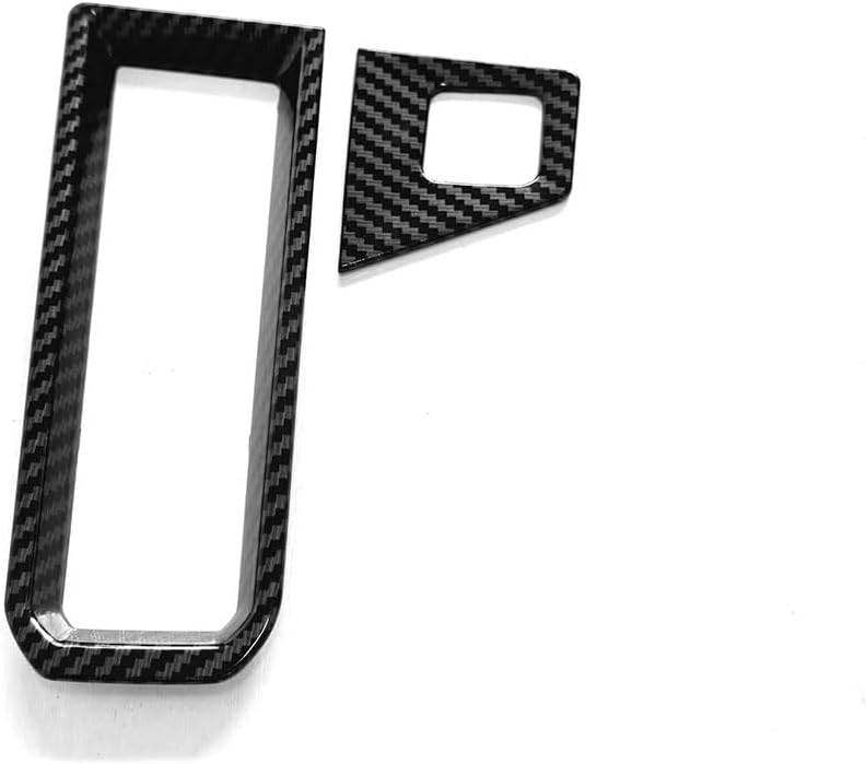 Gear Shift Panel Cover Compatible with Nissan New Kicks 2025 2026 Gear Shift Console Panel Trim Interior Car Accessories ABS 2PCS(Carbon Fiber Style)
