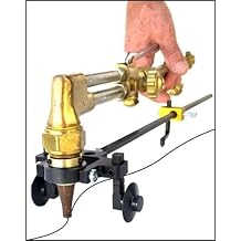 Flange Wizard 24219-CBG Multi Purpose Chariot Beveling Burning Guide, Black Red