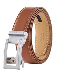 Ratchet Belt Cognac Silver Buckle