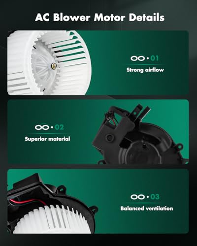 Image of SCITOO 700190 HVAC Blower Motor Fit for Mercedes-Benz C230 C240 C280 C350 C55 CL65 AMG CLK350 CLK320 CLK63 AMG - Replaces PM9299 9159591 MB3126100, REPM192002, 340-58003-000 AC Heater Blower Motor