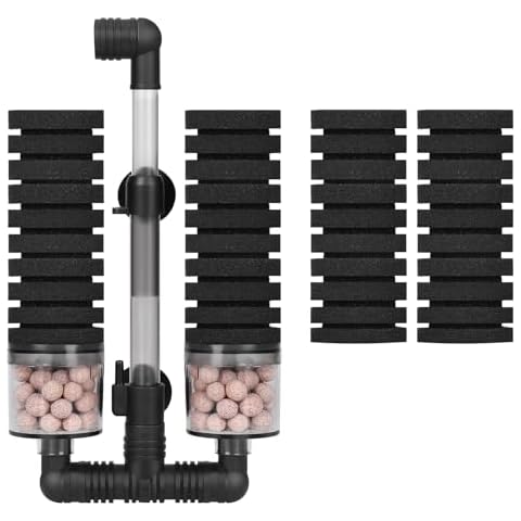 AQUANEAT Air Powered Sponge Filter with Ceramic Media Cover