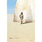 映画ポスター スターウォーズエピソード1ファントム脅威-1 ポスター アートキャンバス絵画 帆布ポスター インテリアポスター・プリント 約40x60cm