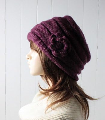 Amazon オリエント Orient お花付きマチコニット帽 968 ピンク ニット帽 ニットワッチ ニットキャップ ゆったり レディース 女性 婦人 ミセス シニア お母さん おばあちゃん 防寒 秋冬 帽子 ニット 通販