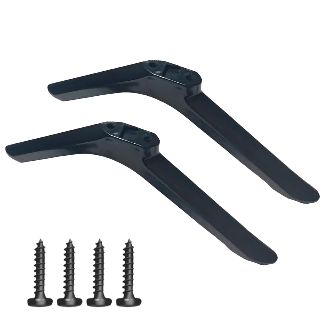 Piedistallo Universali per Supporto TV da Tavolo, base TV, per TVs da 30 a 55 LCD Pollici Support TVs in Plastica, Antiscivolo, Installazione Semplice, Supporto da Tavolo con Viti, Nero