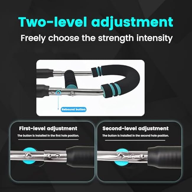 Twister Arm Trainer, Adjustable Arm & Chest Trainer for Men, Portable Twister Exerciser with Resistance Bands - Home Gym Equipment, Strength Training Tool for Upper Body Workout