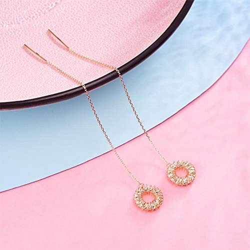 Daesar 18K Rose Gold Earrings Dangle Wedding Donuts Drop Earrings Wedding Rose Gold Earrings Dangle #TOP3