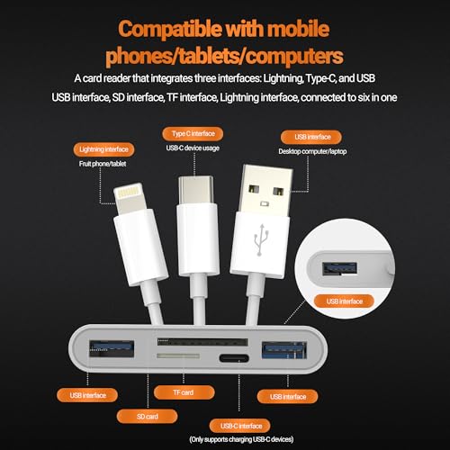 Adaptateur USB C Lightning vers Micro SD pour libérer l'espace iPhone - 7