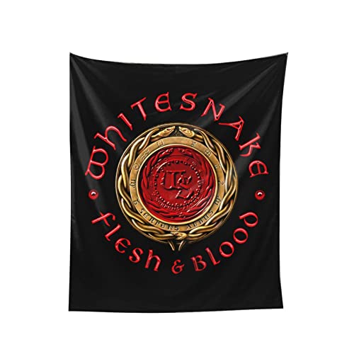 ^yXg[ Whitesnake Logo IV 60*51inch z|X^[ @\I CeA Ǌ| g rO[ ͋C] A[g uPbg p J[e Vj