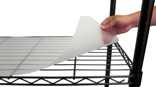 Trinity Shelf Liners for Metal Wire Shelving Racks for Kitchen Organization, Garage Storage, Laundry Room, NSF Certified, 48” by 18”, Clear, 4-Pack