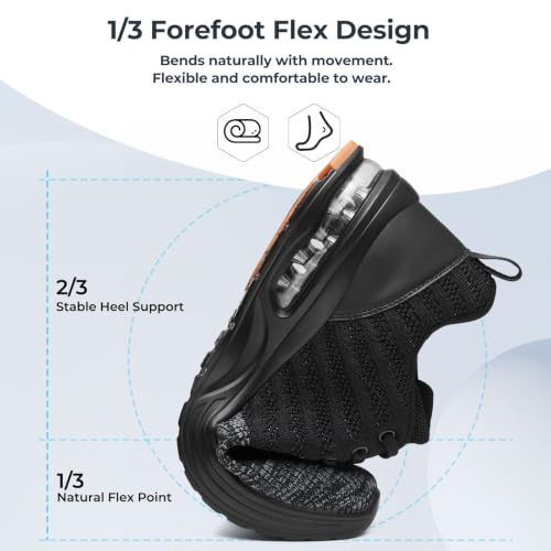 Image of Mishansha Running Shoes for Men Sneakers Air Cushion Walking Shoes Comfortable Tennis Shoes Breathable Trail Running Shoes US Men 7-15